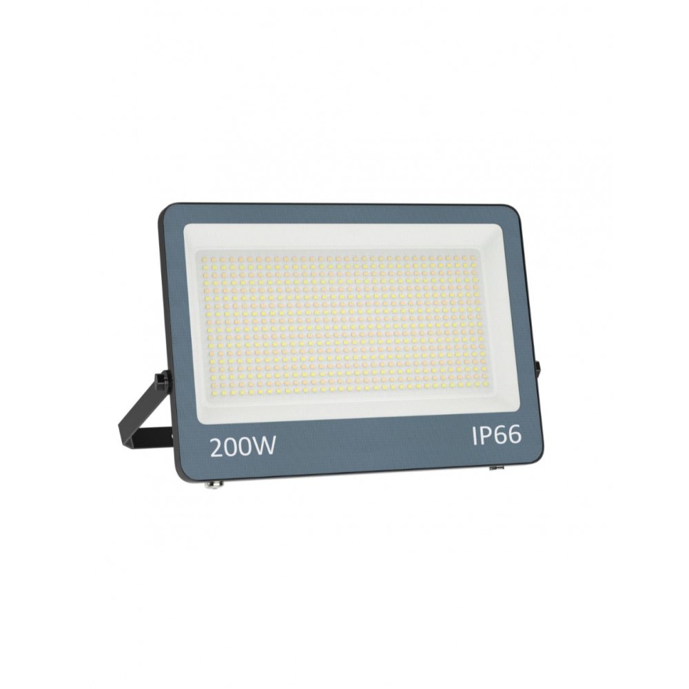 ΠΡΟΒΟΛΕΑΣ LED DOB 200W 3CCT(3000/4000/6500K) 180-265V 19000m 120° IP66 ΑΝΘΡΑΚΙ UNIVERSE