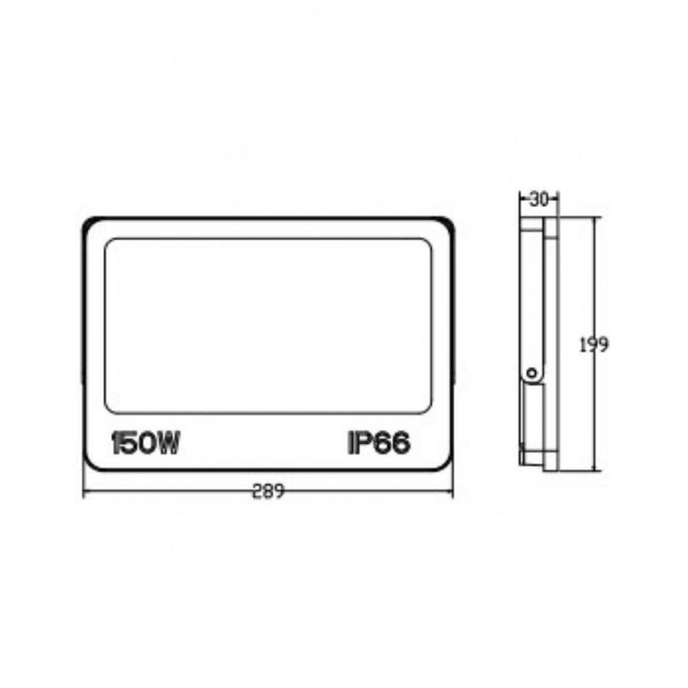 ΠΡΟΒΟΛΕΑΣ LED DOB 150W 3CCT(3000/4000/6500K) 180-265V 14250m 120° IP66 ΑΝΘΡΑΚΙ UNIVERSE