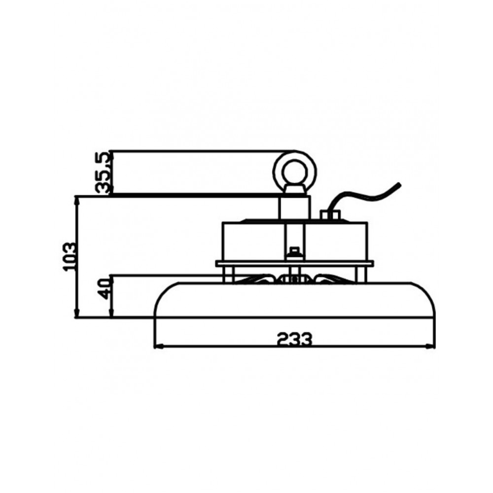 KAΜΠΑΝΑ LED SMD PROFESSIONAL 100W 3CCT(3000/4000/6500K) 100-300V 10000lm 90° IP65 ΑΝΘΡΑΚΙ UNIVERSE