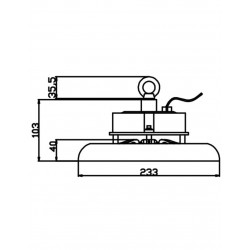 KAΜΠΑΝΑ LED SMD PROFESSIONAL 100W 3CCT(3000/4000/6500K) 100-300V 10000lm 90° IP65 ΑΝΘΡΑΚΙ UNIVERSE