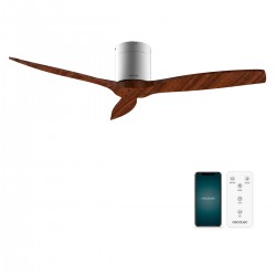 Energy Silence Aero 5500 Aqua Iron Dark Wood Connected CEC-08517 - Ανεμιστήρας Οροφής Διπλής Κατεύθυνσης Με Τηλεχειριστήριο 40W