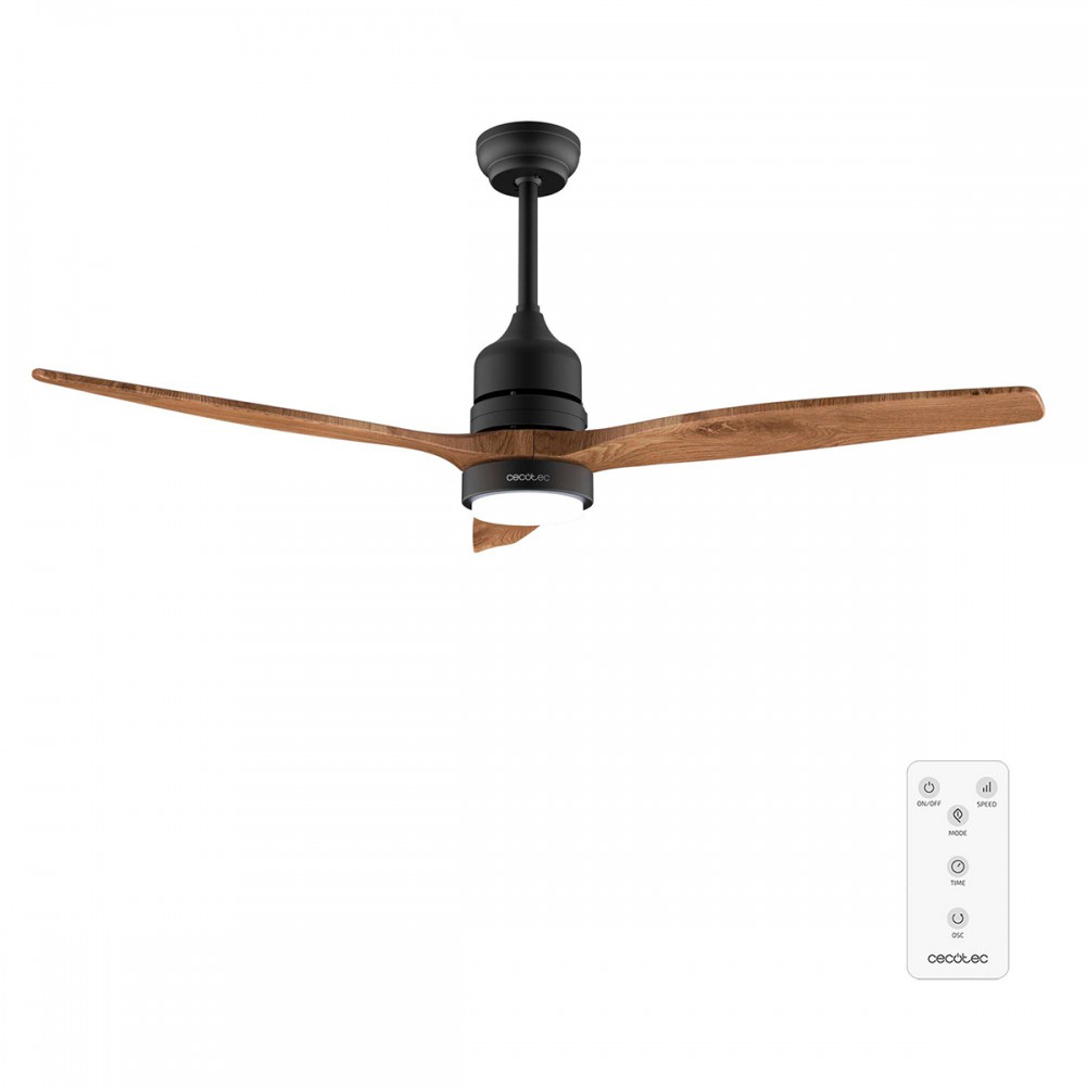 EnergySilence Aero 5275 Dark Wood CEC-08554 - Ανεμιστήρας Οροφής 2 σε 1 με Φως, Διπλής Κατεύθυνσης και Τηλεχειριστήριο 40W | 132cm