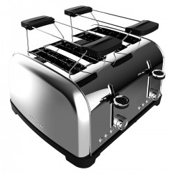 Toastin’ time 1700 Double Inox CEC-04828 - Φρυγανιερα 4 Θεσεων 1700 W Inox