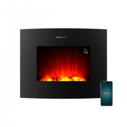 Ready Warm 2650 Curved Flames Connected CEC-05814 - Ηλεκτρικό Τζάκι Επιτοίχιο 2000 W (52 x 66 cm) με Wi-Fi Και Τηλεχειριστήριο