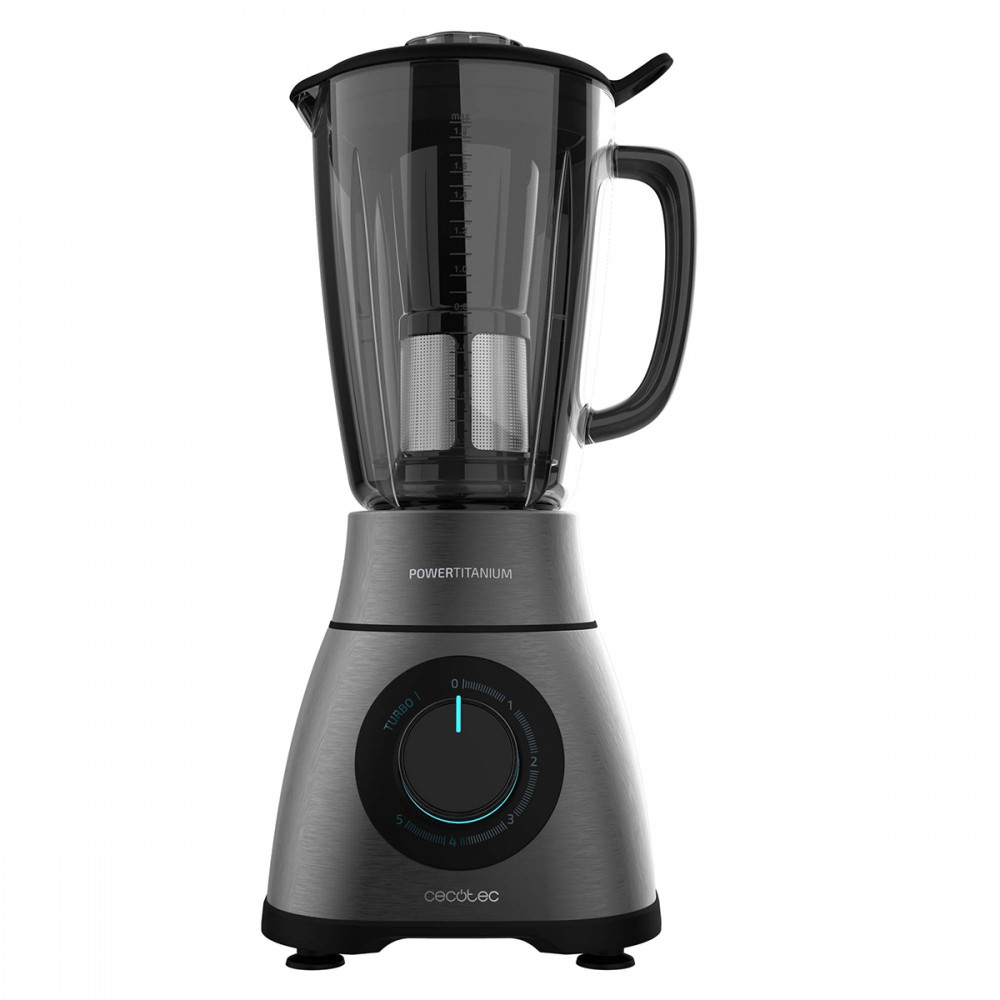 Power Black Titanium 2500MAX PerfectMix CEC-04141 - Μπλέντερ για Smoothies με Γυάλινη Κανάτα 1.8 Lt 1500 W Γκρι