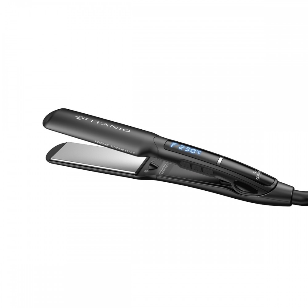 X-WIDE DIGITAL PTC 4D TITANIO - Επαγγελματική Ψηφιακή Πρέσα Μαλλιών Με Πλάκες Τιτανίου 230˚C