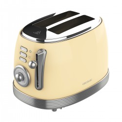 Toast&Taste 800 Vintage Light Yellow CEC-03210 - Φρυγανιέρα 2 Θεσεων 850 W Κίτρινη