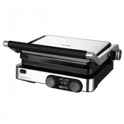 Rock 'n' Grill Dual CEC-03099 - Επιτραπέζια Ηλεκτρική Ψησταριά Αλουμινίου 2000 W Mε Καπάκι και Ρυθμιζόμενο Θερμοστάστη