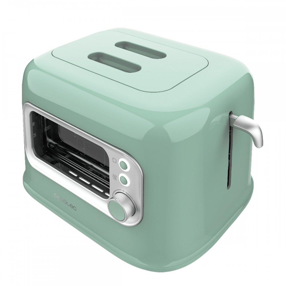Retro Vision Green CEC-08040 - Retro Φρυγανιέρα 2 Θέσεων 700W