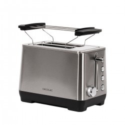 BigToast Extra Double CEC-03084 - Φρυγανιέρα 2 Θέσεων 1000 W Inox