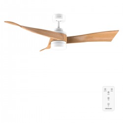 Energy Silence Aero 5280 White Wood CEC-08475 - Ανεμιστήρας Οροφής 2 Σε 1 Διπλής Κατεύθυνσης Με Τηλεχειριστήριο 40W