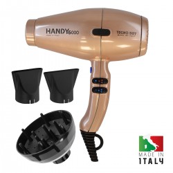 Handy 6000 Superpower Champagne 6000 Line - Επαγγελματικό Πιστολάκι Μαλλιών Με 2 Στόμια & Φυσούνα 2500 W