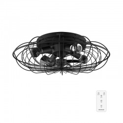 ENERGYSILENCE LAMPAERO 600 NATURAL WICKER 08642 - Ανεμιστήρας Οροφής 2 σε 1 20W
