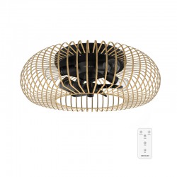 ENERGYSILENCE LAMPAERO 600 NATURAL LIGHTWOOD 08643 - Ανεμιστήρας Οροφής 2 σε 1 20W