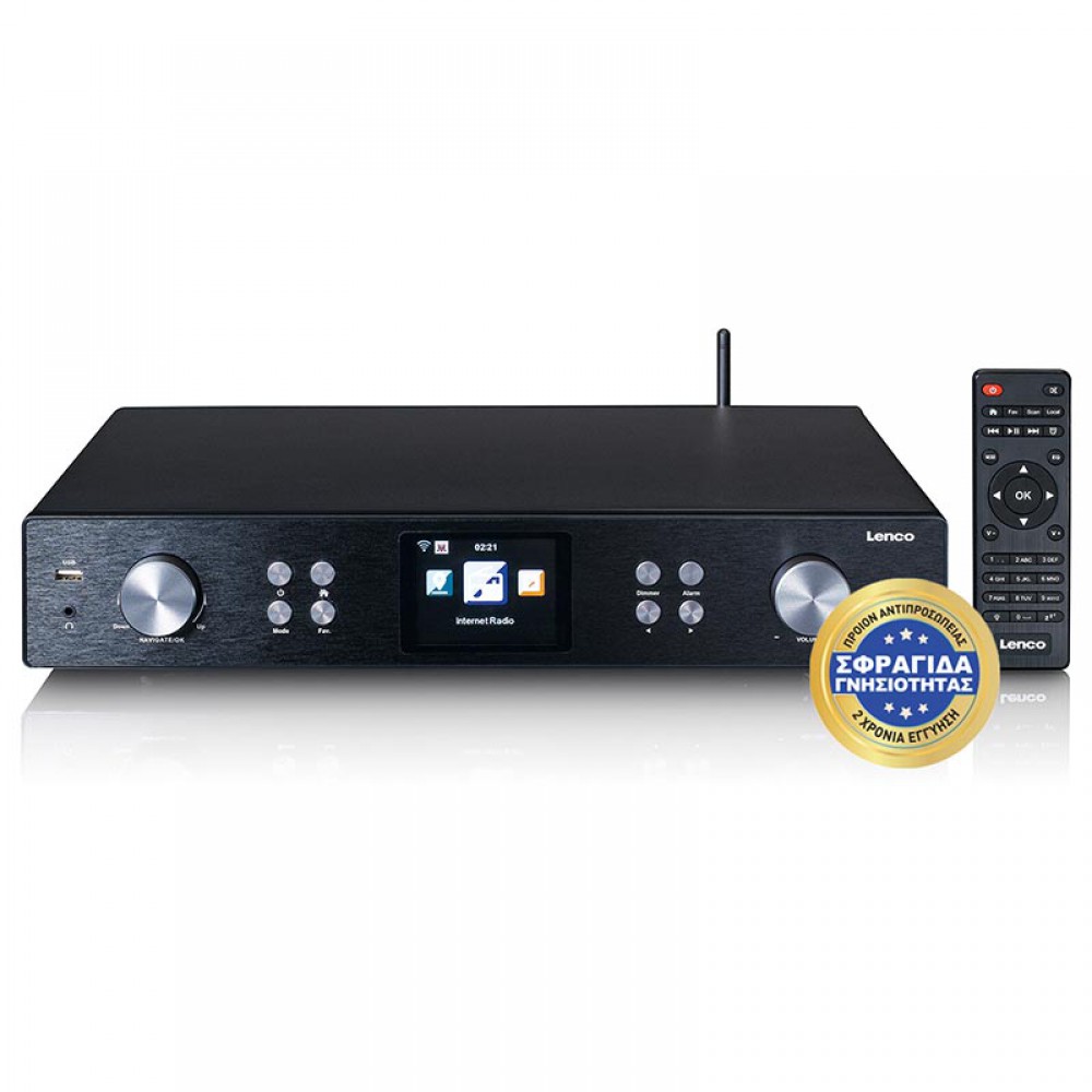 DIR-250BK - Επιτραπέζιο Ραδιόφωνο Ρεύματος Dab+ & Internet Με Wi-Fi, Bluetooth Και USB Μαύρο