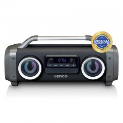 SPR-100BK - Αδιάβροχο Ηχείο 25 W Με Bluetooth, Ραδιόφωνο & Διάρκεια Μπαταρίας Έως 14 Ώρες Μαύρο