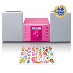 MC-013PK - Μίνι Hi-Fi Ηχοσύστημα 2. 0 4 W Με CD Player Ροζ