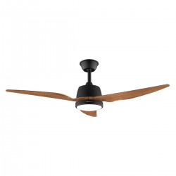 Energy Silence Aero 5250 Black Wood CEC-08493 - Ανεμιστήρας Οροφής 2 Σε 1 Διπλής Κατεύθυνσης Με Τηλεχειριστήριο 62W