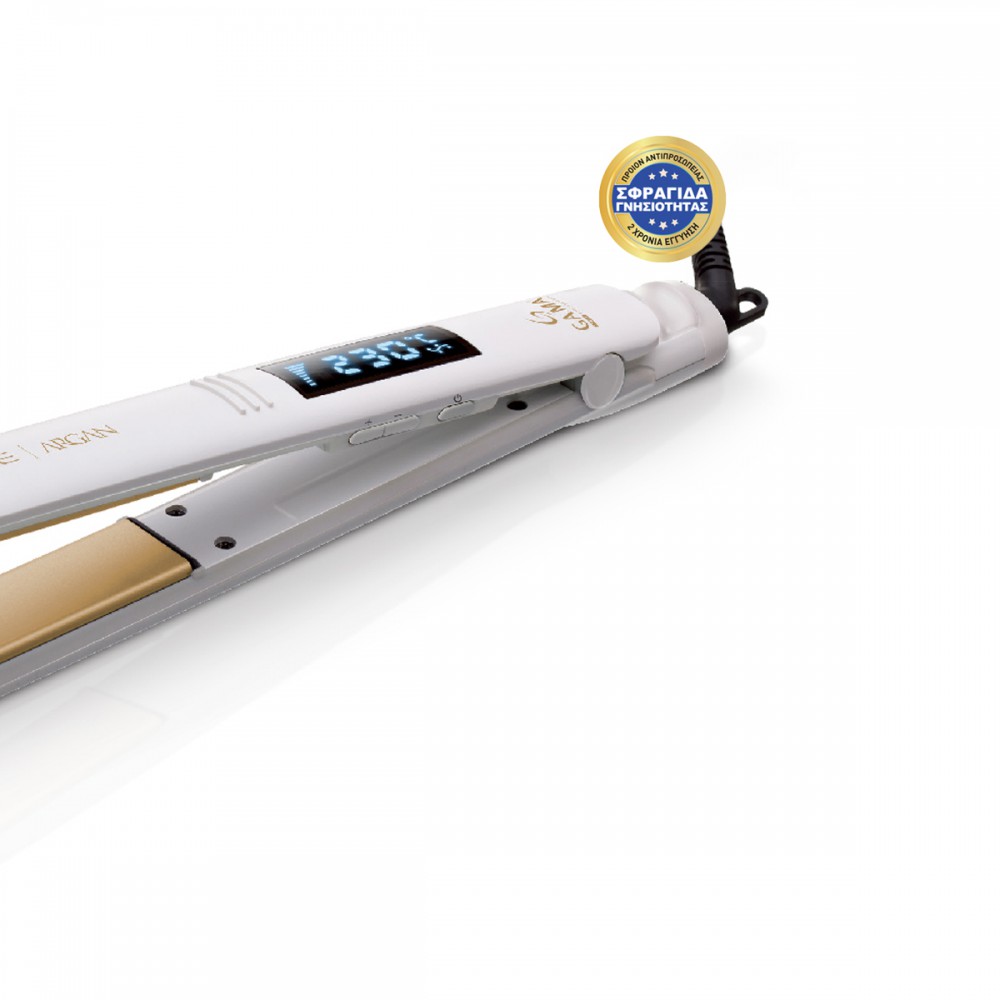 ELEGANCE ARGAN - Ψηφιακή Πρέσα Μαλλιών Με Πλάκες Τουρμαλίνης 230˚C