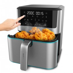 Cecofry Supreme 8000 CEC-04984 - Ψηφιακή Φριτέζα Αέρος (Air Fryer) Με Αποσπώμενο Κάδο 8 Lt Ασημί