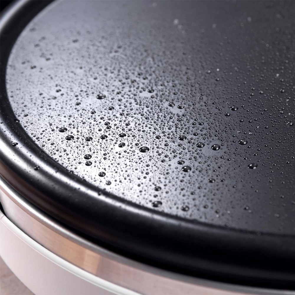 Fun Crepestone XL Inox CEC-08019 - XL Κρεπιέρα 38 Cm Λευκή 1350 W