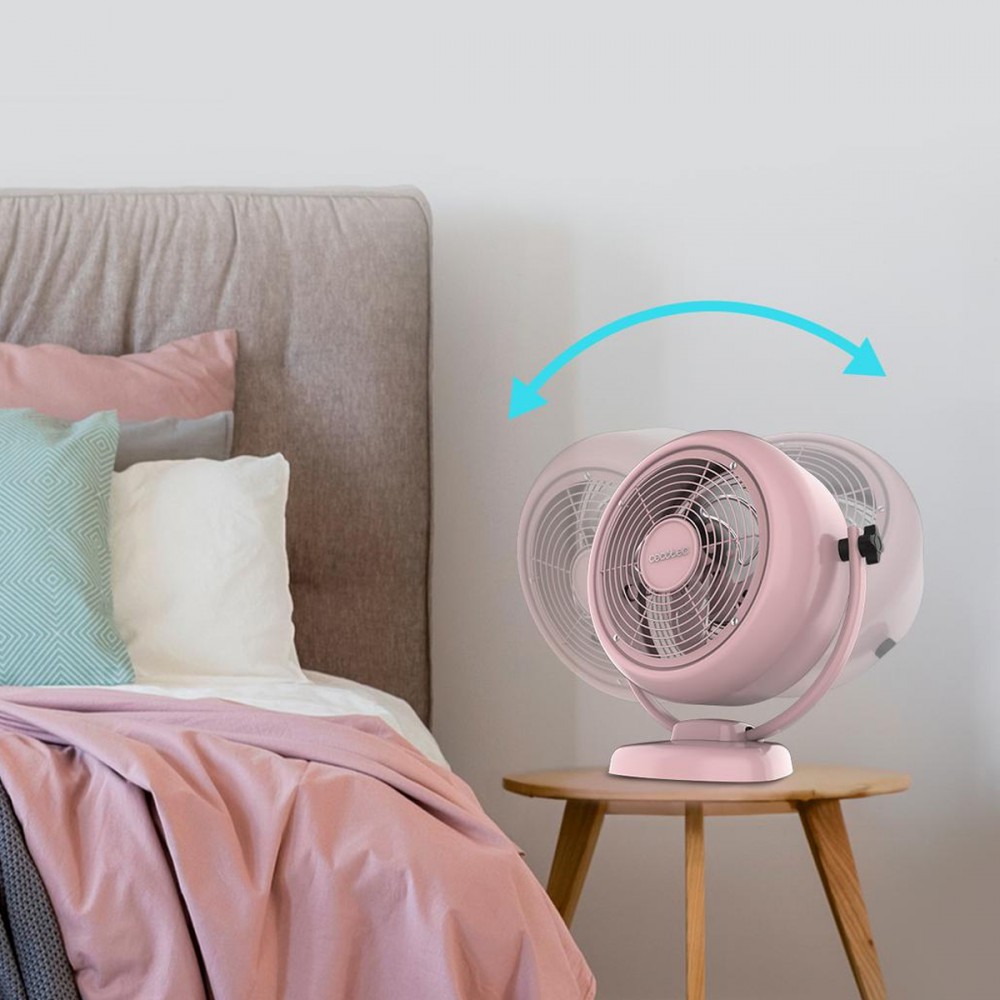Energy Silence 800 Retro Desk Pink CEC-08207 - Επιτραπέζιος Ρετρό Ανεμιστήρας 20W | 20cm