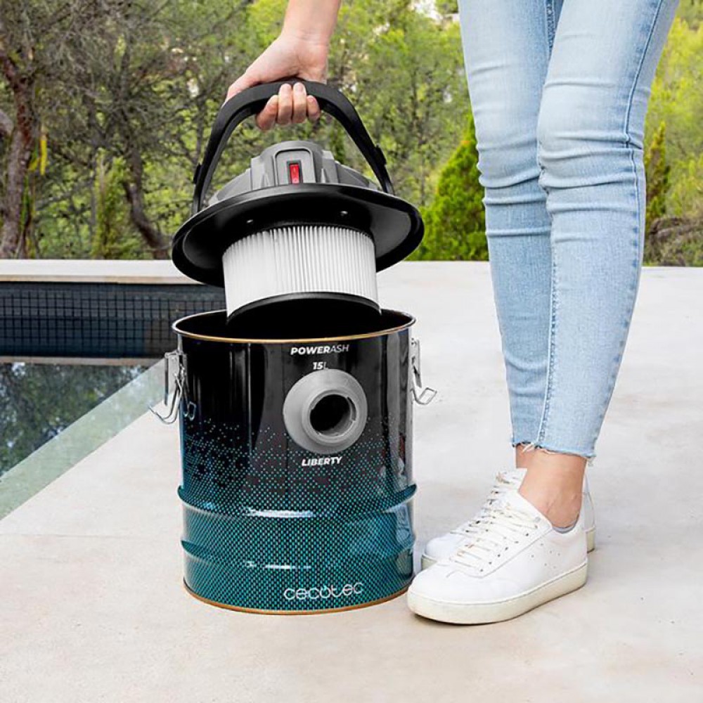 Conga Ash 7000 Liberty CEC-08599 - Σκούπα Στάχτης 1200W με Κάδο 15 Lt
