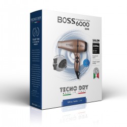 Boss 6000 Champagne Ultra Ionic Line - Επαγγελματικό Πιστολάκι Μαλλιών Με 2 Στόμια & Φυσούνα 2500 W