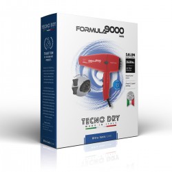 Formula 9000 Red Ultra Ionic Line - Επαγγελματικό Πιστολάκι Μαλλιών Με 2 Στόμια & Φυσούνα 2650 W