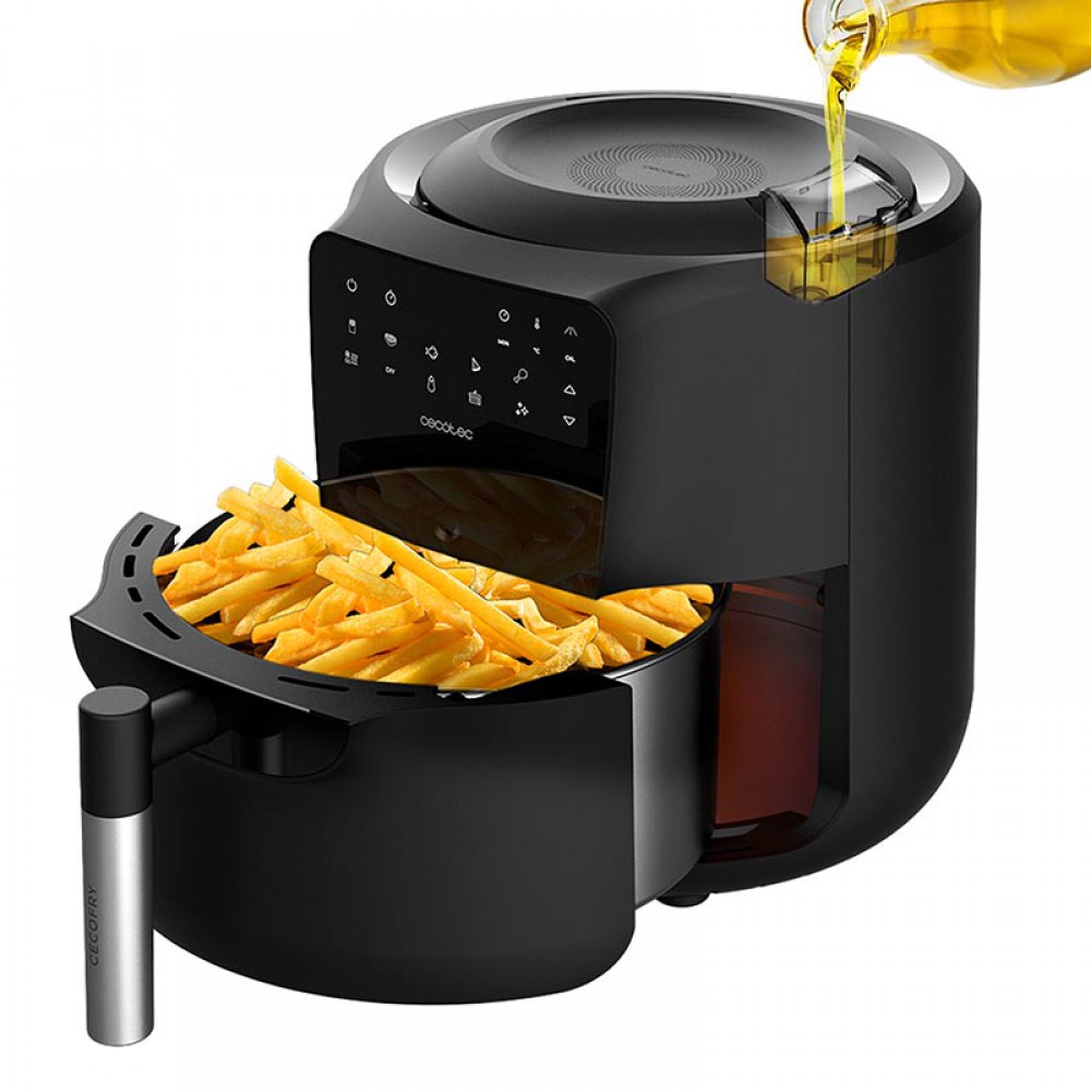Cecofry Rain CEC-03300 - Ψηφιακή Φριτέζα Αέρος (Air Fryer) με Αποσπώμενο Κάδο 5.5 Lt Μαύρη