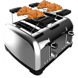 Toastin’ time 1700 Double Inox CEC-04828 - Φρυγανιερα 4 Θεσεων 1700 W Inox
