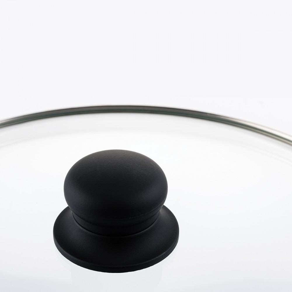 WCSP0009020MBB - Κατσαρολάκι Γάλακτος Από Αλουμίνιο Με Αντικολλητική Επίστρωση Μαρμάρου 2. 5 Lt / 20 cm & Γυάλινο Καπάκι