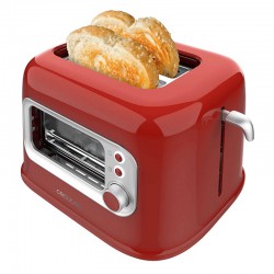 RetroVision Red CEC-08043 - Φρυγανιερα 2 Θεσεων 700 W Κόκκινη