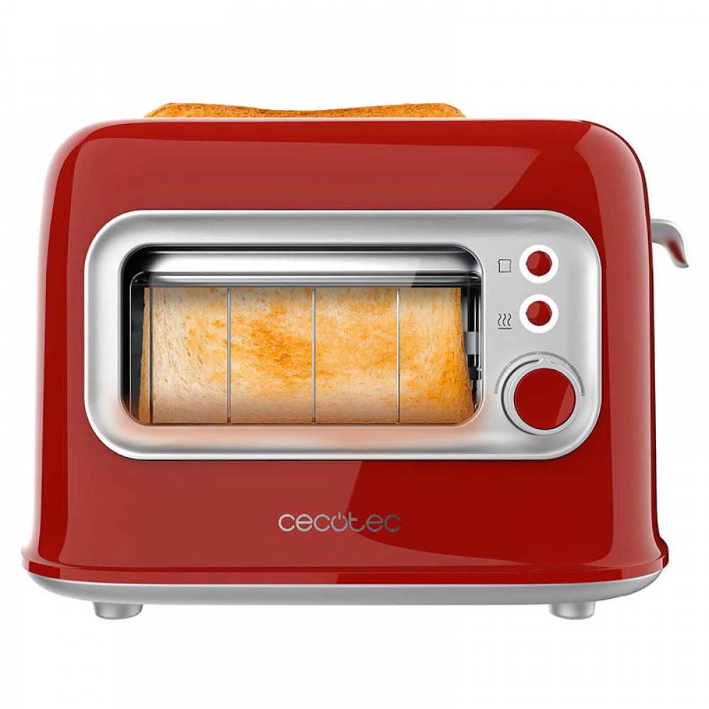 RetroVision Red CEC-08043 - Φρυγανιερα 2 Θεσεων 700 W Κόκκινη
