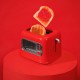 RetroVision Red CEC-08043 - Φρυγανιερα 2 Θεσεων 700 W Κόκκινη