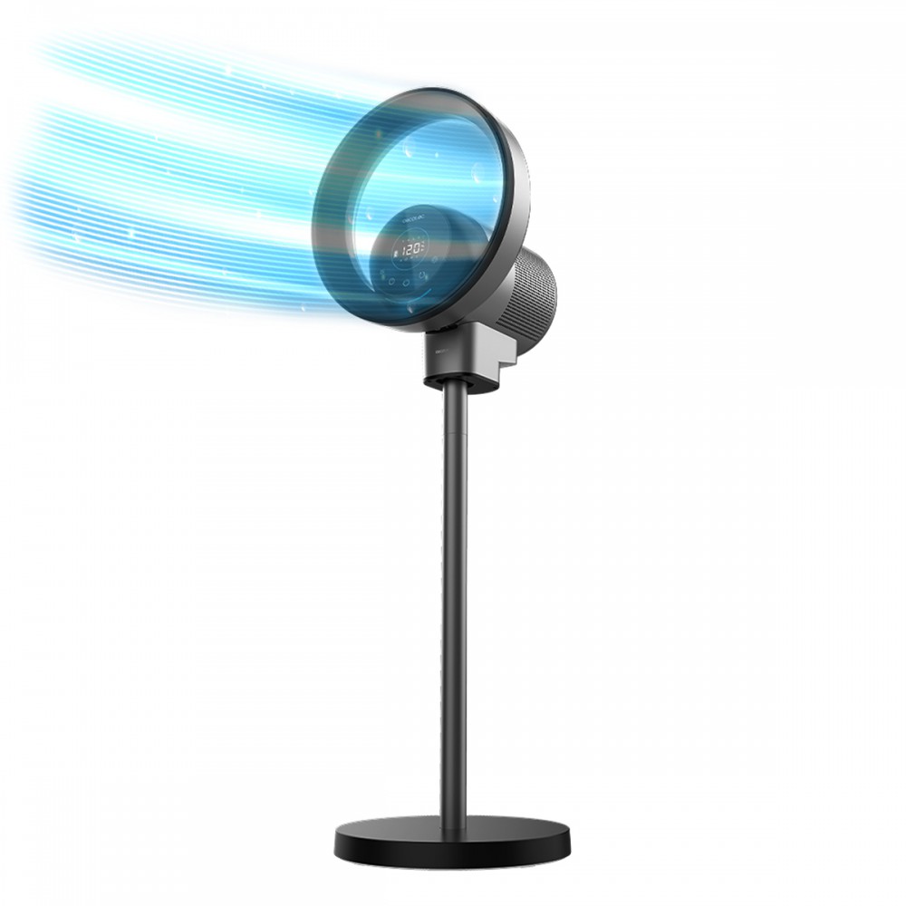 TotalPure 2in1 MoonStyle Dark CEC-08249 - WI-FI Ανεμιστήρας Ορθοστάτης & Καθαριστής αέρα 35 W, χωρίς Φτερωτές, με Τηλεχειριστήριο.
