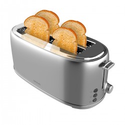 Toast&Taste 1600 Retro Double CEC-03207 - Φρυγανιέρα 4 Θέσεων 1630 W Γκρι