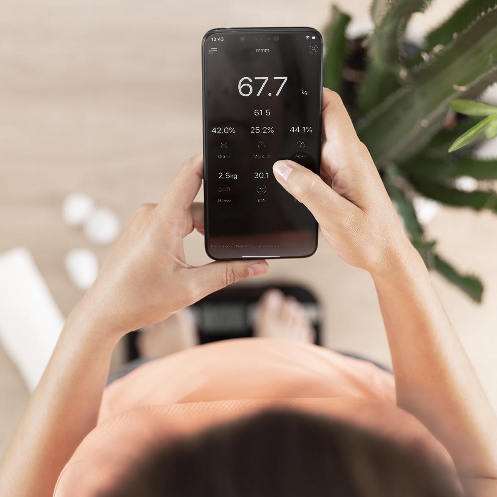 Surface Precision 10200 Smart Healthy CEC-04255 - Ψηφιακή Ζυγαριά Μπάνιου με Λιπομετρητή & Bluetooth Μαύρη