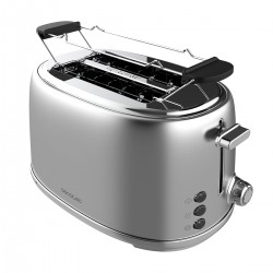 Toast&Taste 1000 Retro Double CEC-03206 - Φρυγανιέρα 2 Θέσεων 980 W Inox