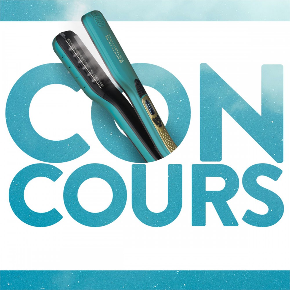 TITANIUM BLUE - Ψηφιακή Πρέσα Μαλλιών Με Ατμό & Πλάκες Τιτανίου 230˚C