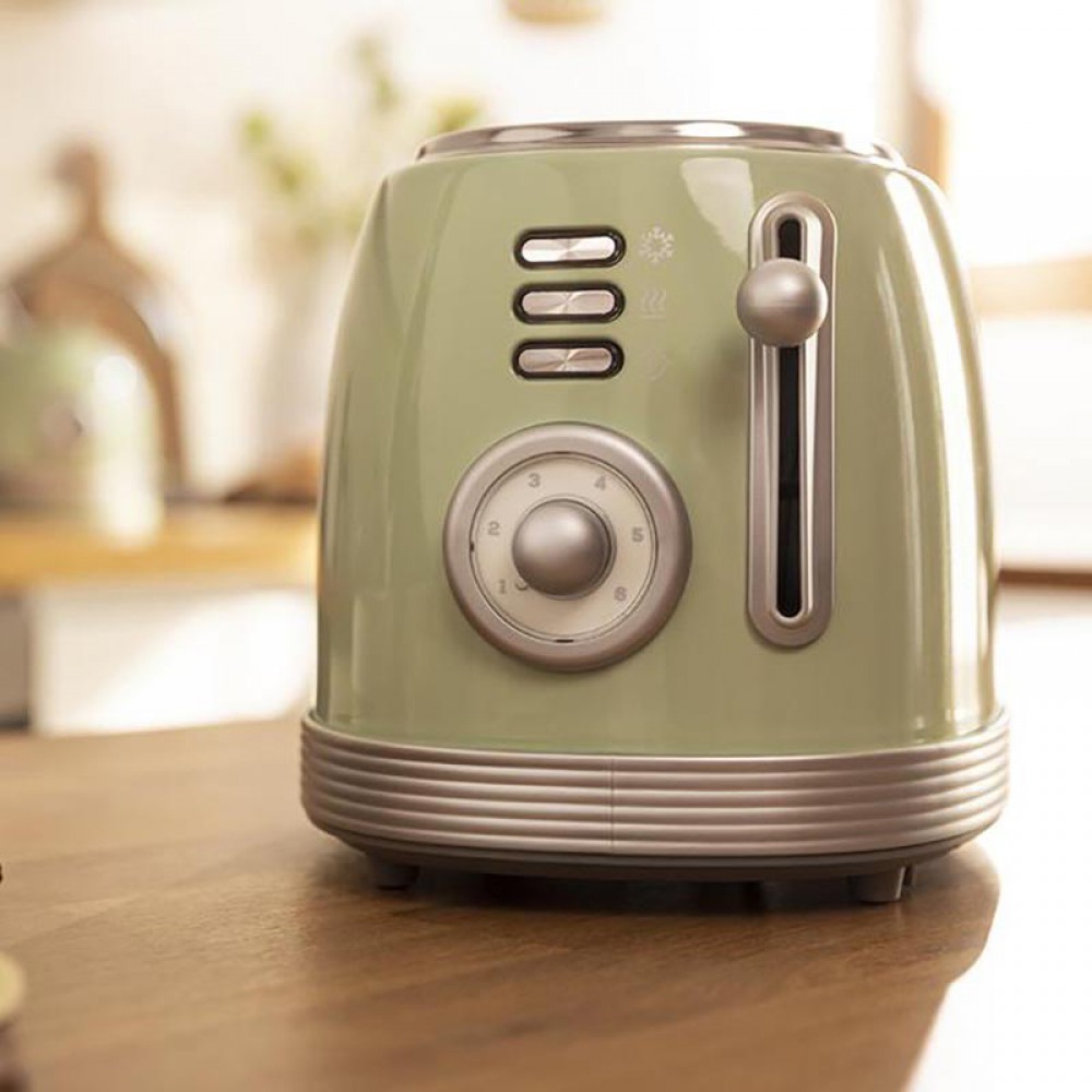Toast&Taste 800 Vintage Light Green CEC-03209 - Φρυγανιέρα 2 Θέσεων 850 W Πράσινο