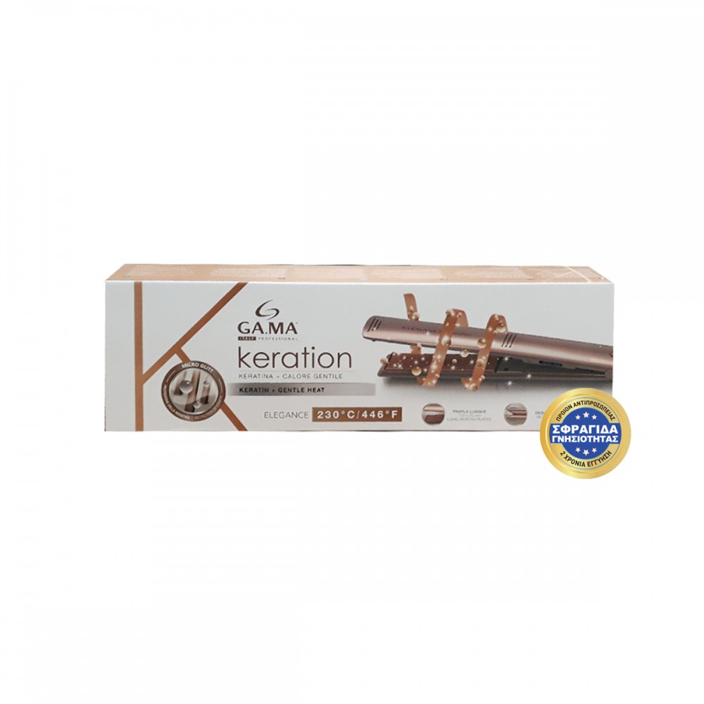 ELEGANCE KERATION - Πρέσα Μαλλιών Με Πλάκες Με Επίστρωση Micro Glitt 230˚C