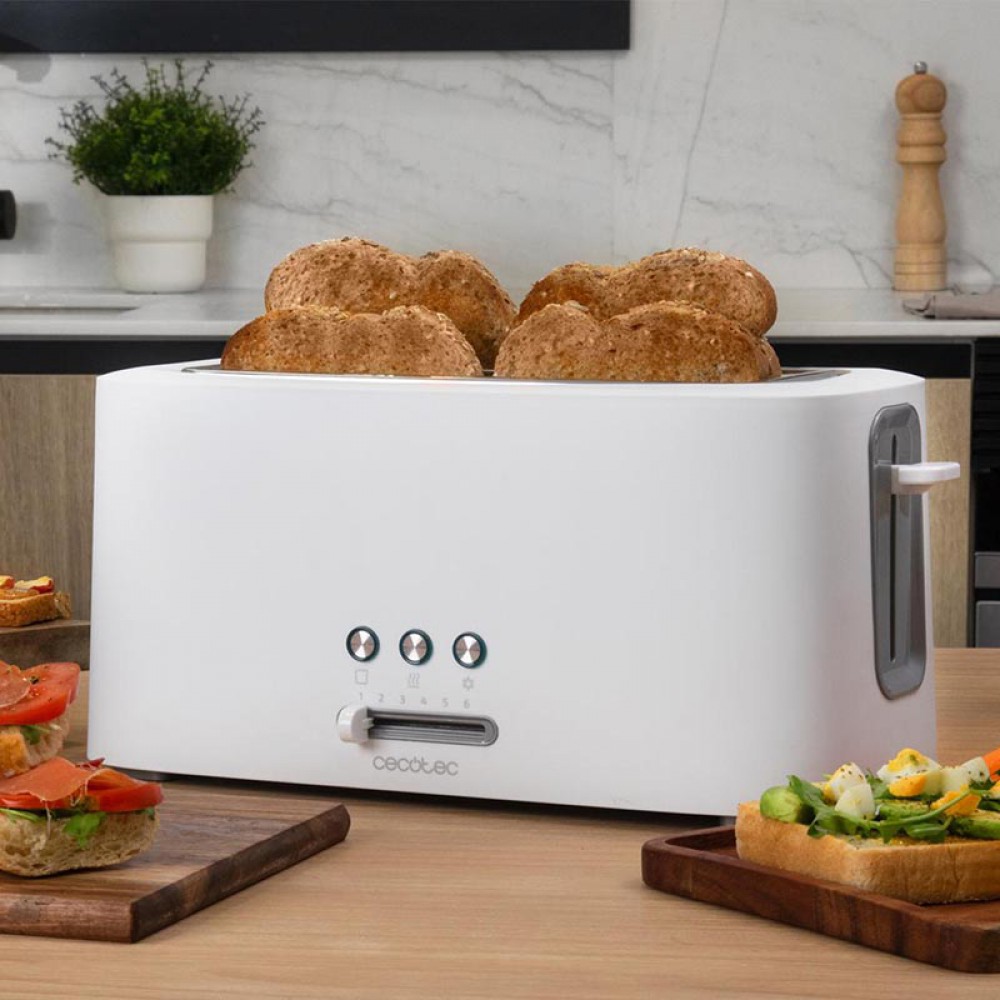 Toast&Taste 16000 Extra Double White CEC-03190 - Φρυγανιερα 2 Θεσεων 1630 W Λευκη
