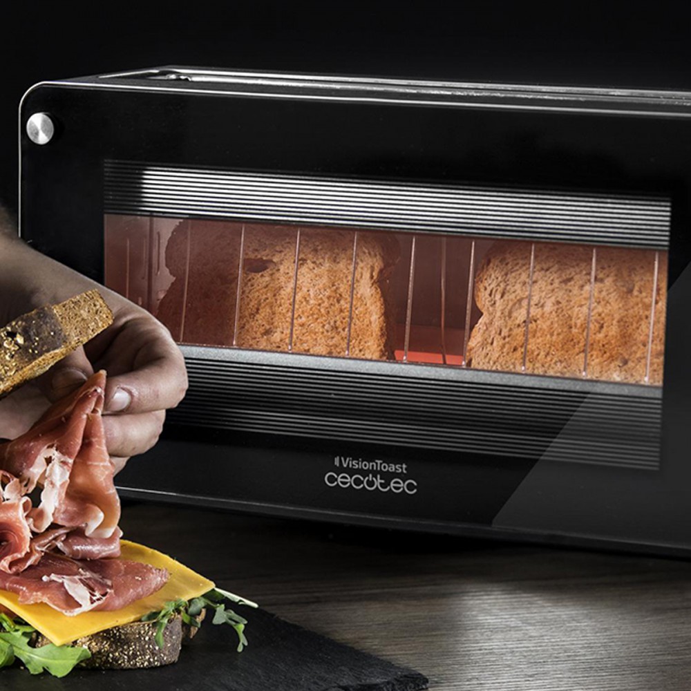 VISIONTOAST CEC-03042 - Φρυγανιέρα 2 Θέσεων 1260 W Ασημί