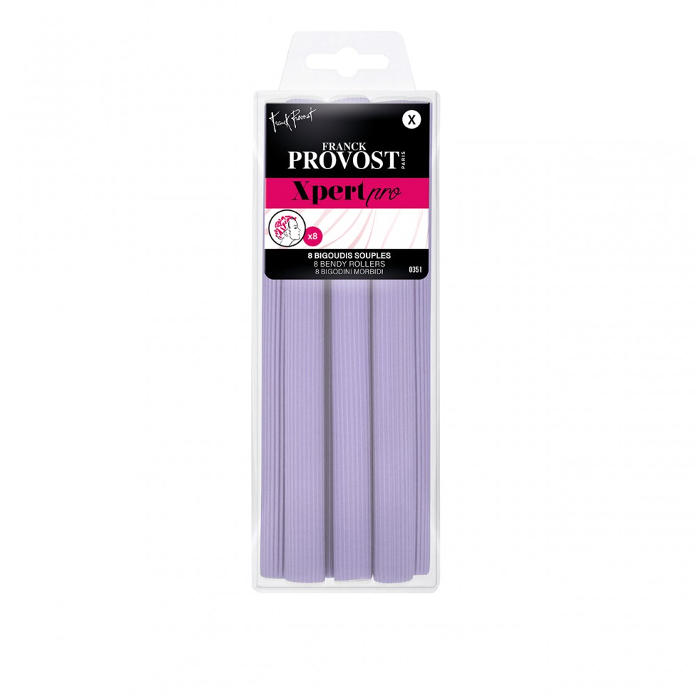 XPERT PRO 0351 - Ρόλεϊ Εύκαμπτα Μωβ 8 Τμχ