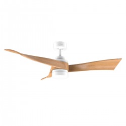 Energy Silence Aero 5280 White Wood CEC-08475 - Ανεμιστήρας Οροφής 2 Σε 1 Διπλής Κατεύθυνσης Με Τηλεχειριστήριο 40W