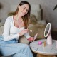 Smart moon with bluetooth Speaker - Καθρέπτης Μακιγιάζ Επιτραπέζιος και Extra Μεγεθυντικός Καθρέπτης με Φως και Ενσωματωμένο Ηχείο Bluetooth