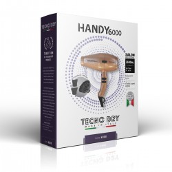 Handy 6000 Superpower Champagne 6000 Line - Επαγγελματικό Πιστολάκι Μαλλιών Με 2 Στόμια & Φυσούνα 2500 W