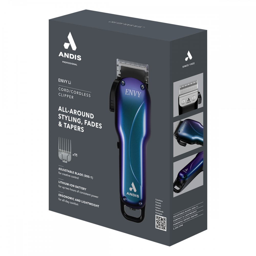 Galaxy Cordless ENVY Li LCL (Limited Edition) #561559 - Επαγγελματική Ρεύματος - Επαναφορτιζόμενη Κουρευτική Μηχανή US-1 & LCL BLADE | 102338