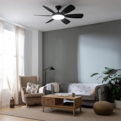 ENERGYSILENCE AERO 5200 BLACK PRO 08559 - Ανεμιστήρας Οροφής 2 σε 1 36 W